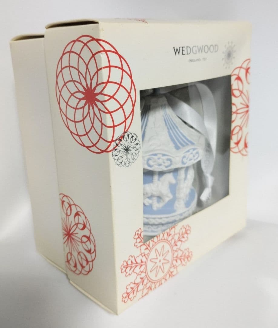 ウェッジウッドオーナメント2015年 メリーゴーランド　カルーセル　ブルー