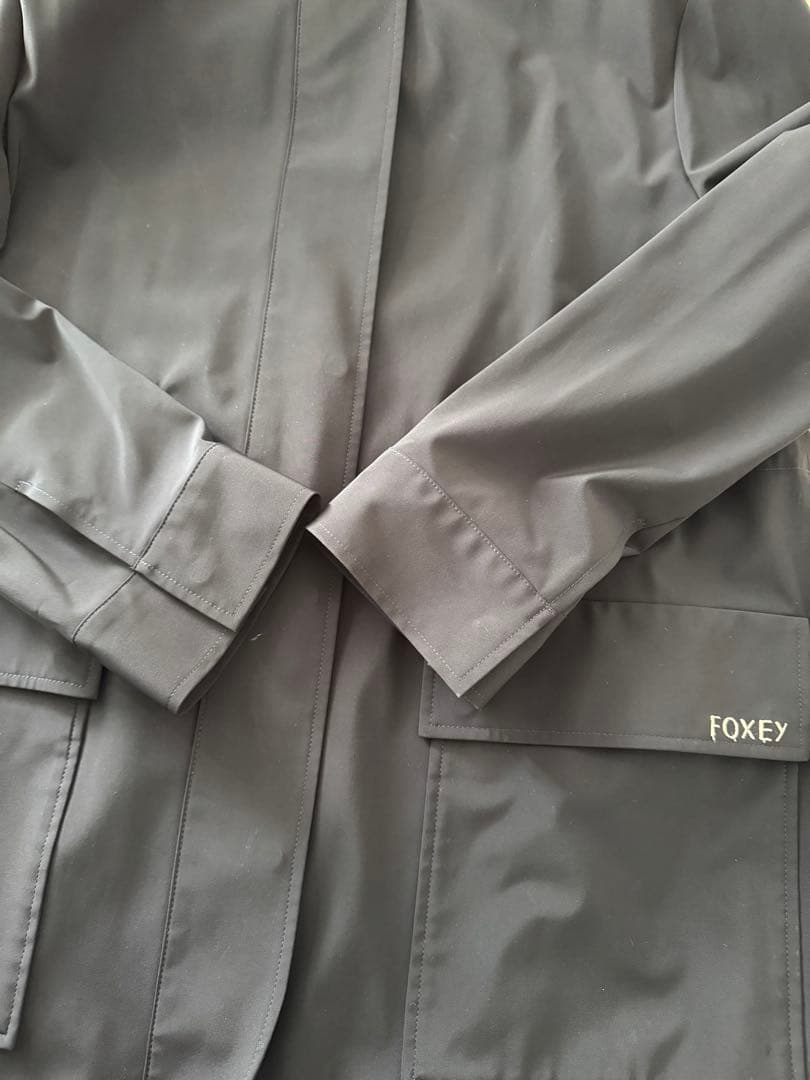 フォクシー レイニーコート ネイビー 40