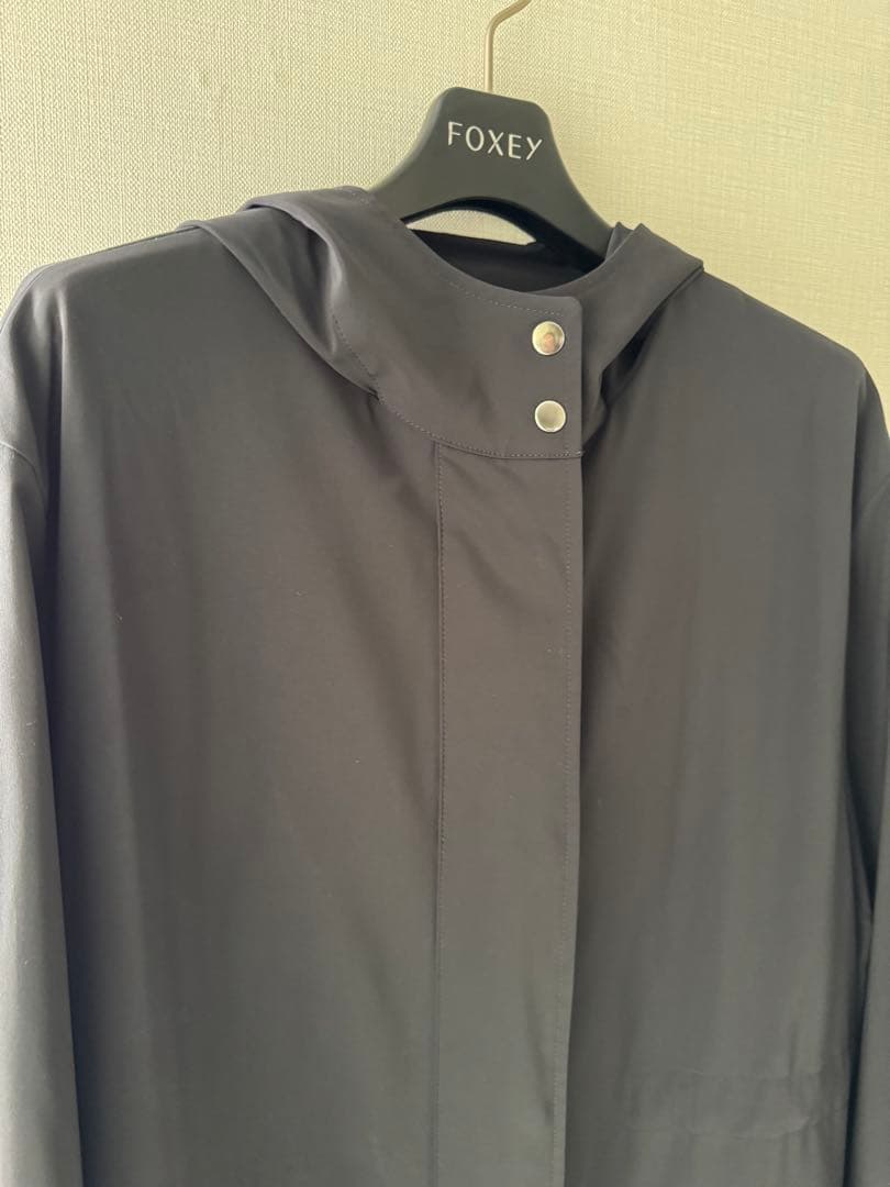 フォクシー レイニーコート ネイビー 40