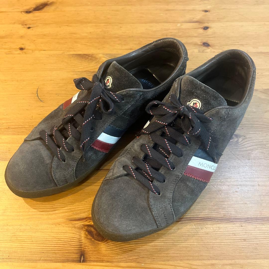 MONCLER ブラウン　スニーカー　スエード　綺麗です♪