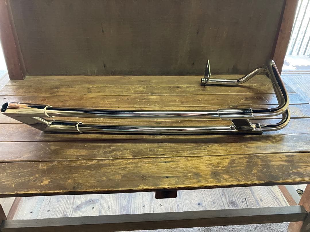 ハーレー　サドルバッグガードレール　クローム