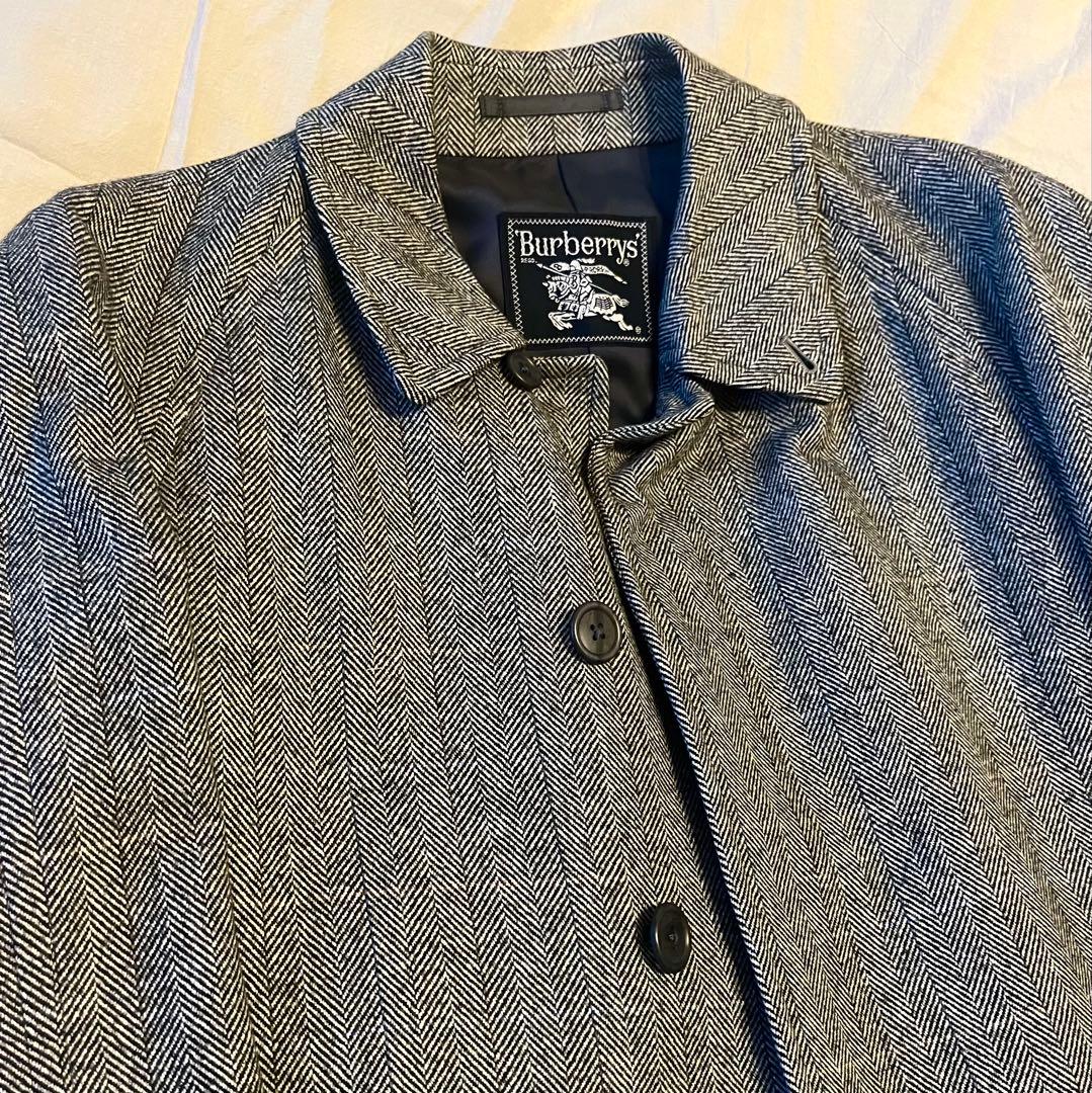 格安！着画あり★美品80s90s Burberrys ウールカシミヤ コート