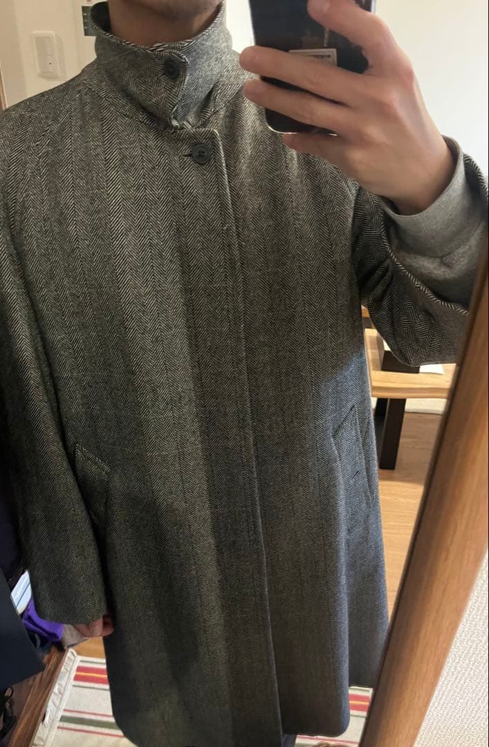 格安！着画あり★美品80s90s Burberrys ウールカシミヤ コート