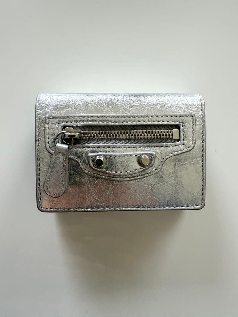 BALENCIAGA Le City ミニ ウォレット シルバー