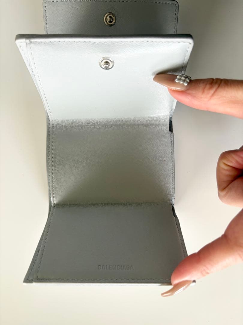 BALENCIAGA Le City ミニ ウォレット シルバー