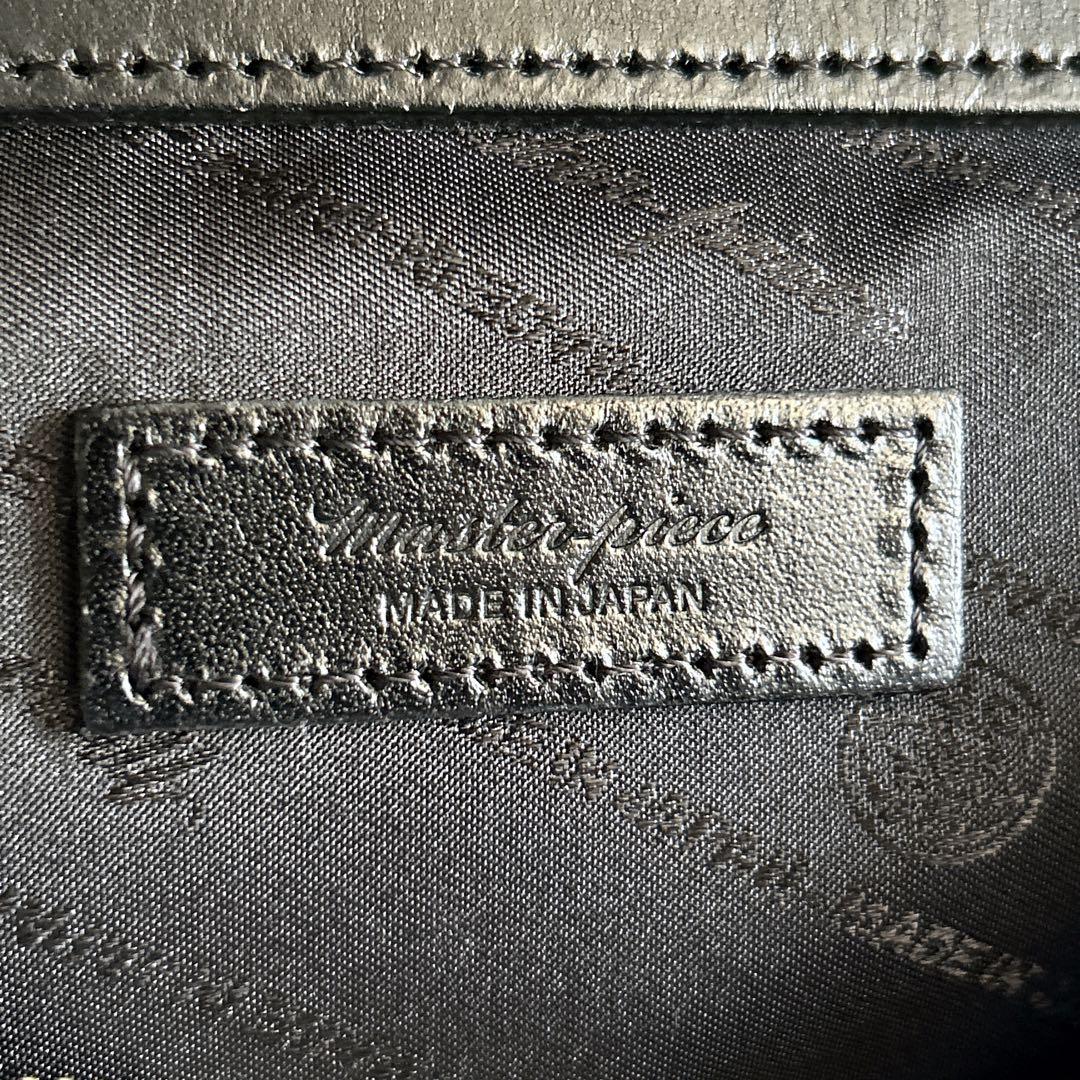 【極美品】マスターピース GENTLE ジェントル ウエストバッグ レザー 黒