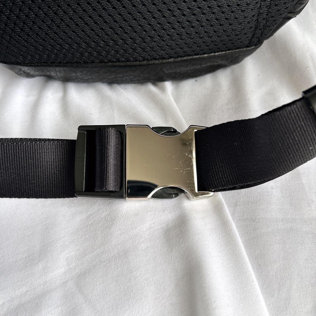 【極美品】マスターピース GENTLE ジェントル ウエストバッグ レザー 黒