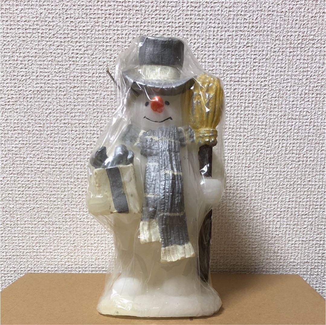 スノーマン ろうそく