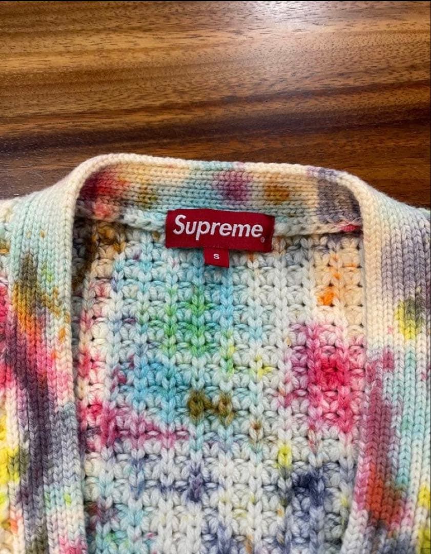 ★美品★ Supreme 21AW Waffle Knit Cardigan