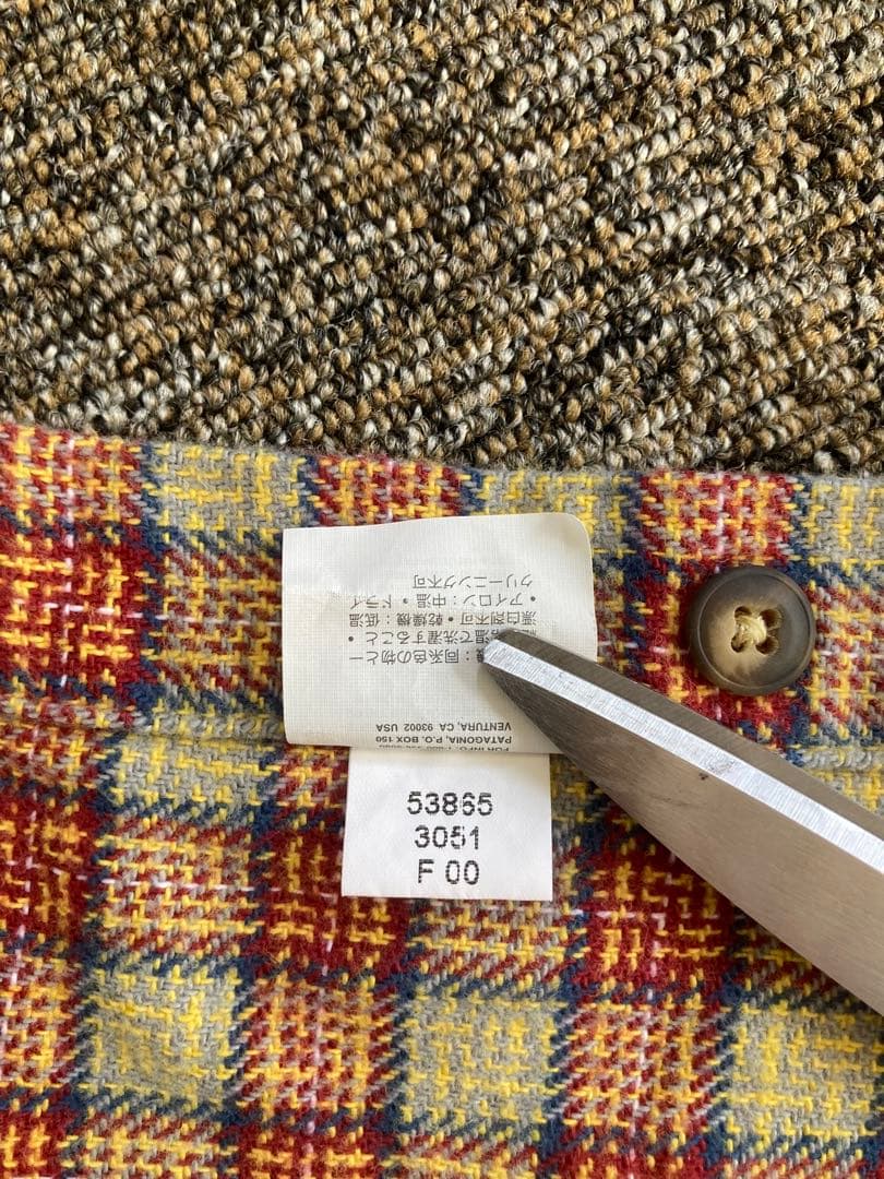 patagonia(パタゴニア)ネルシャツ ポルトガル製 Mサイズ ヘビネル