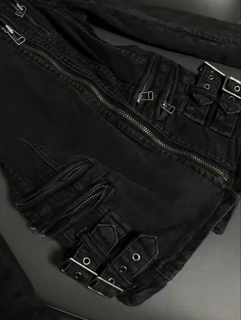 y2k archive グランジ 平成 V系 サブカルジャケット ブラック