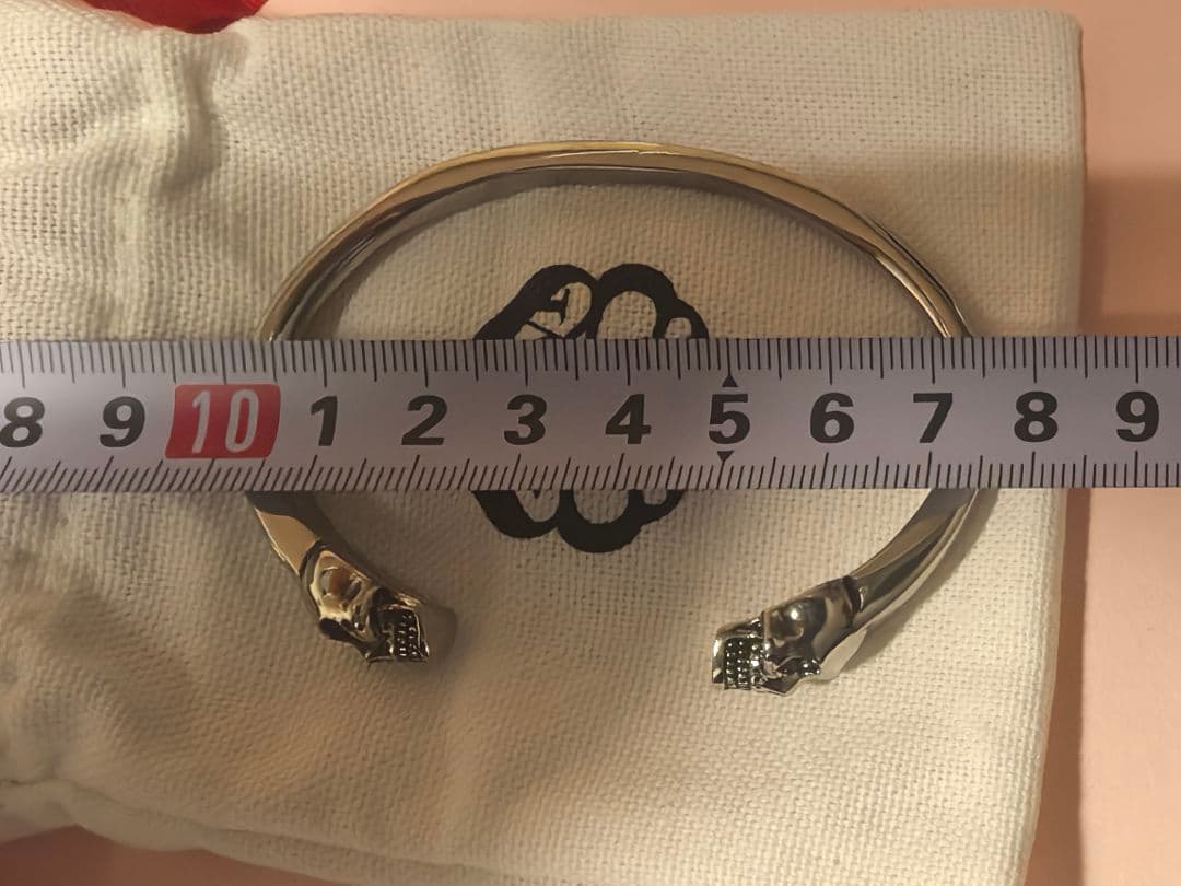 ALEXANDER McQUEENブレスレット THIN TWIN SKULL