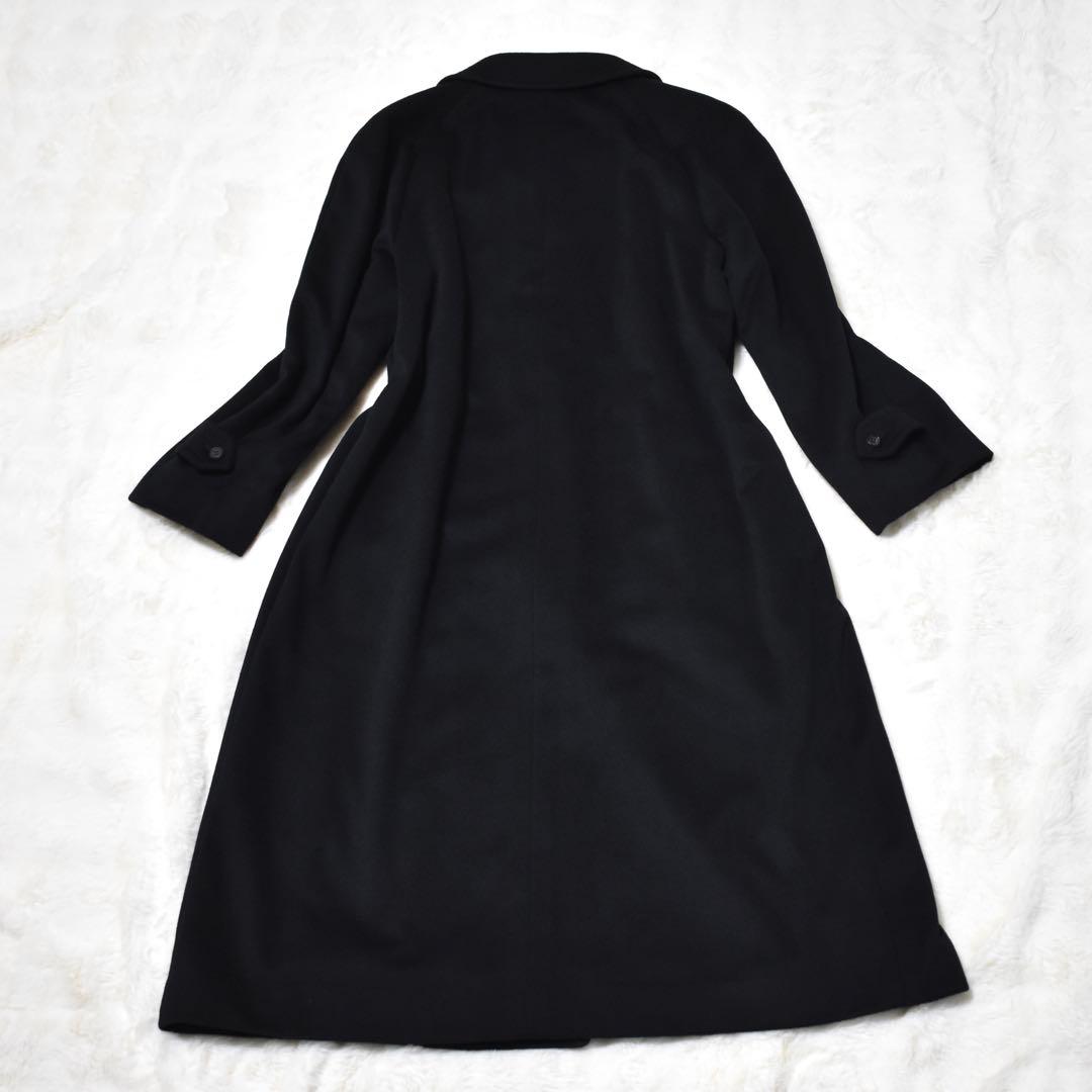 極美品✨DAKS カシミヤ100% ロングコート　ロング丈　内側総柄　定価15万