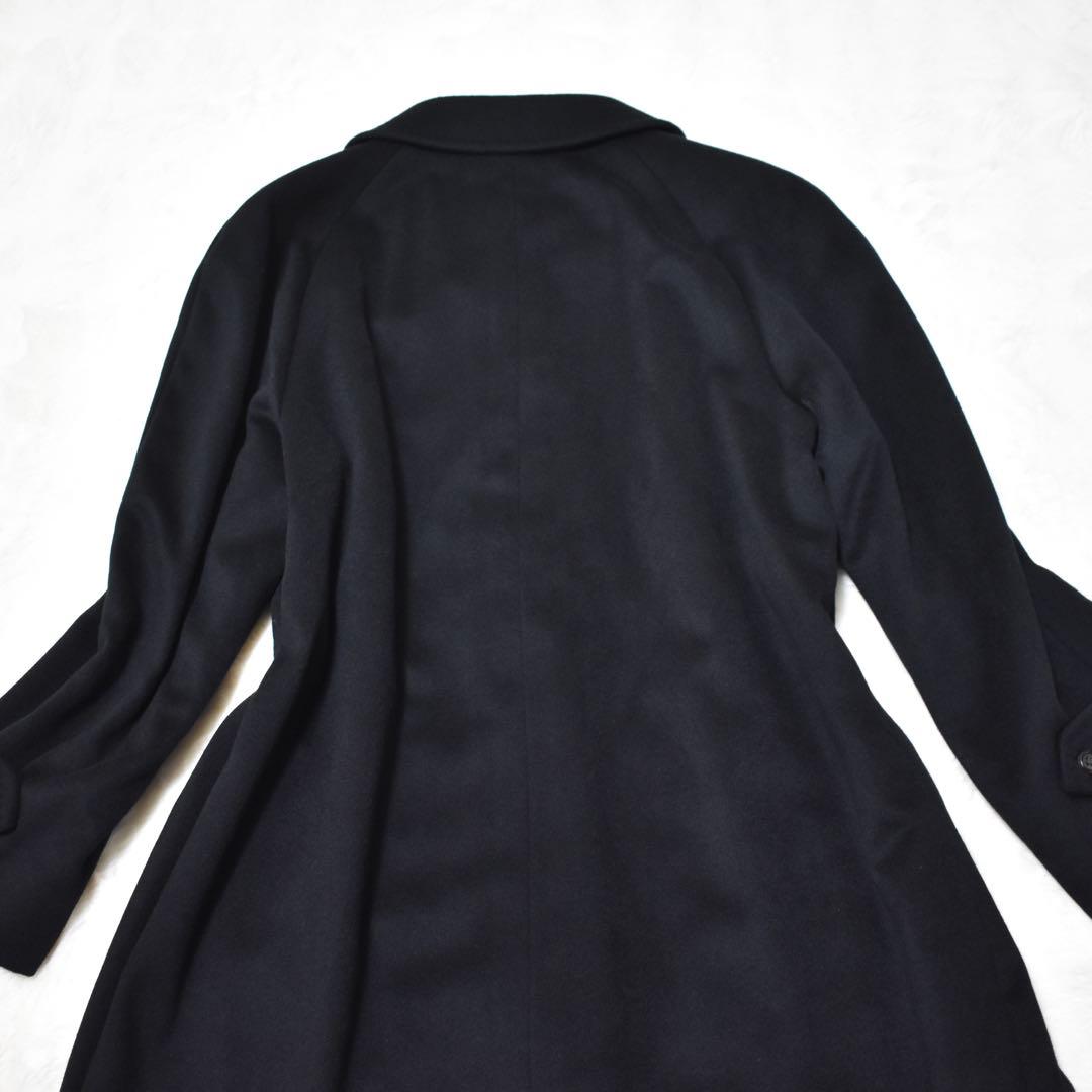 極美品✨DAKS カシミヤ100% ロングコート　ロング丈　内側総柄　定価15万