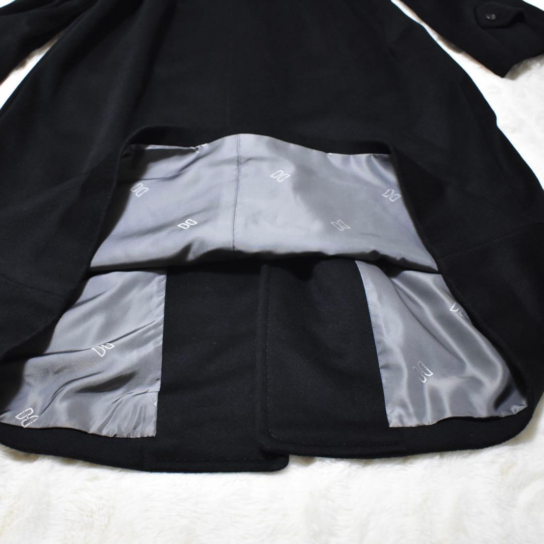 極美品✨DAKS カシミヤ100% ロングコート　ロング丈　内側総柄　定価15万