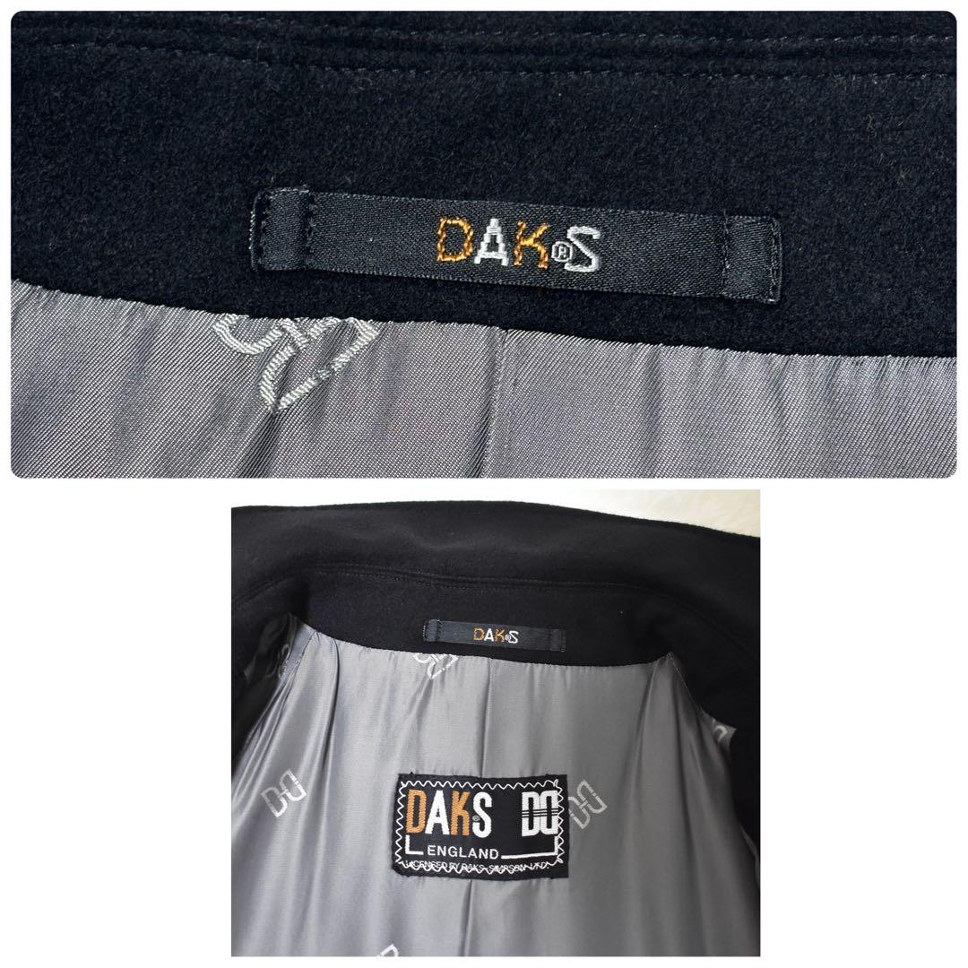 極美品✨DAKS カシミヤ100% ロングコート　ロング丈　内側総柄　定価15万