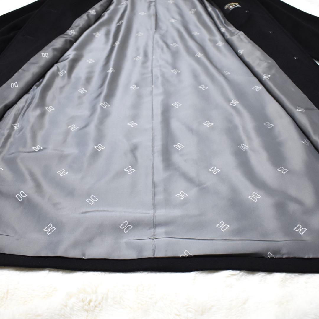 極美品✨DAKS カシミヤ100% ロングコート　ロング丈　内側総柄　定価15万