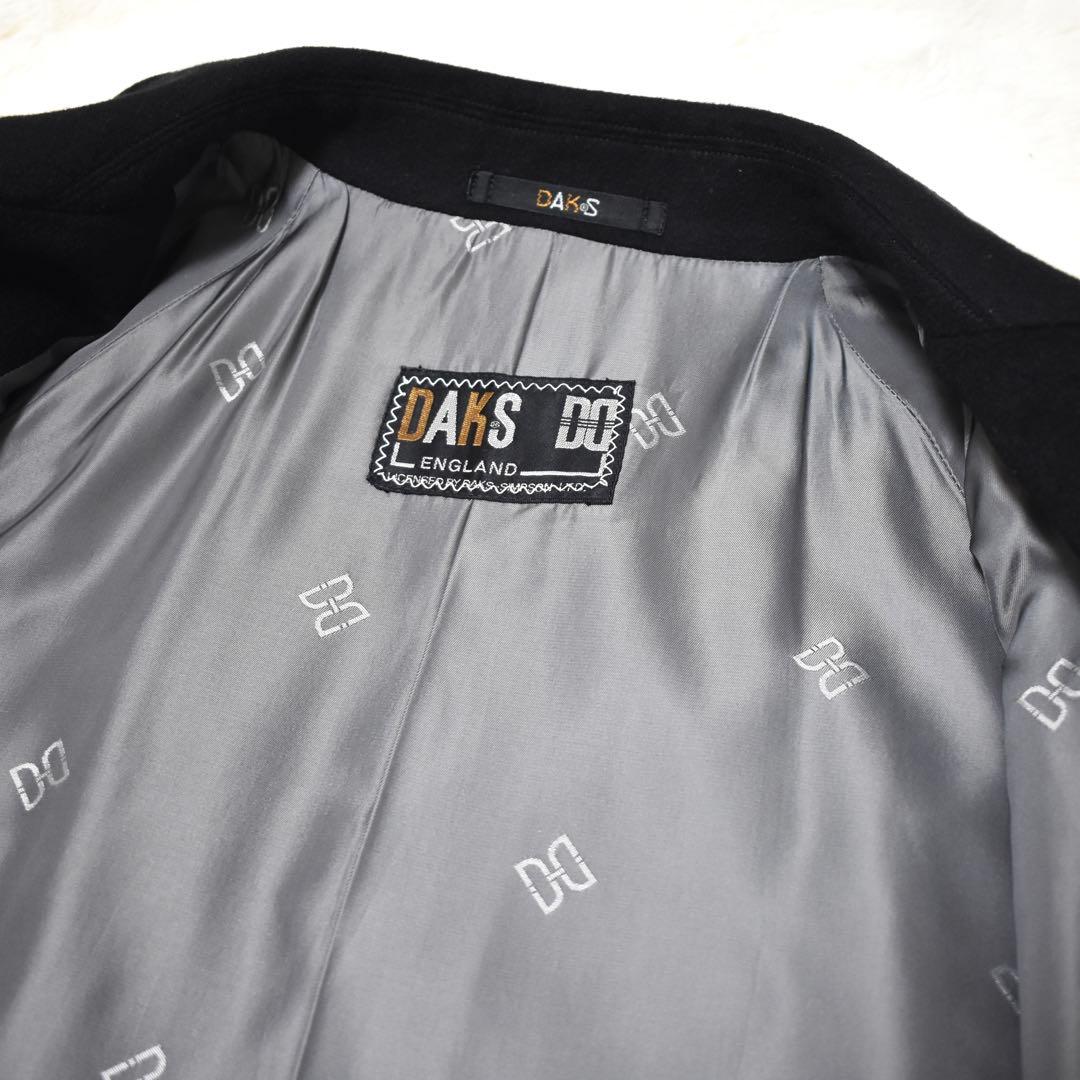 極美品✨DAKS カシミヤ100% ロングコート　ロング丈　内側総柄　定価15万