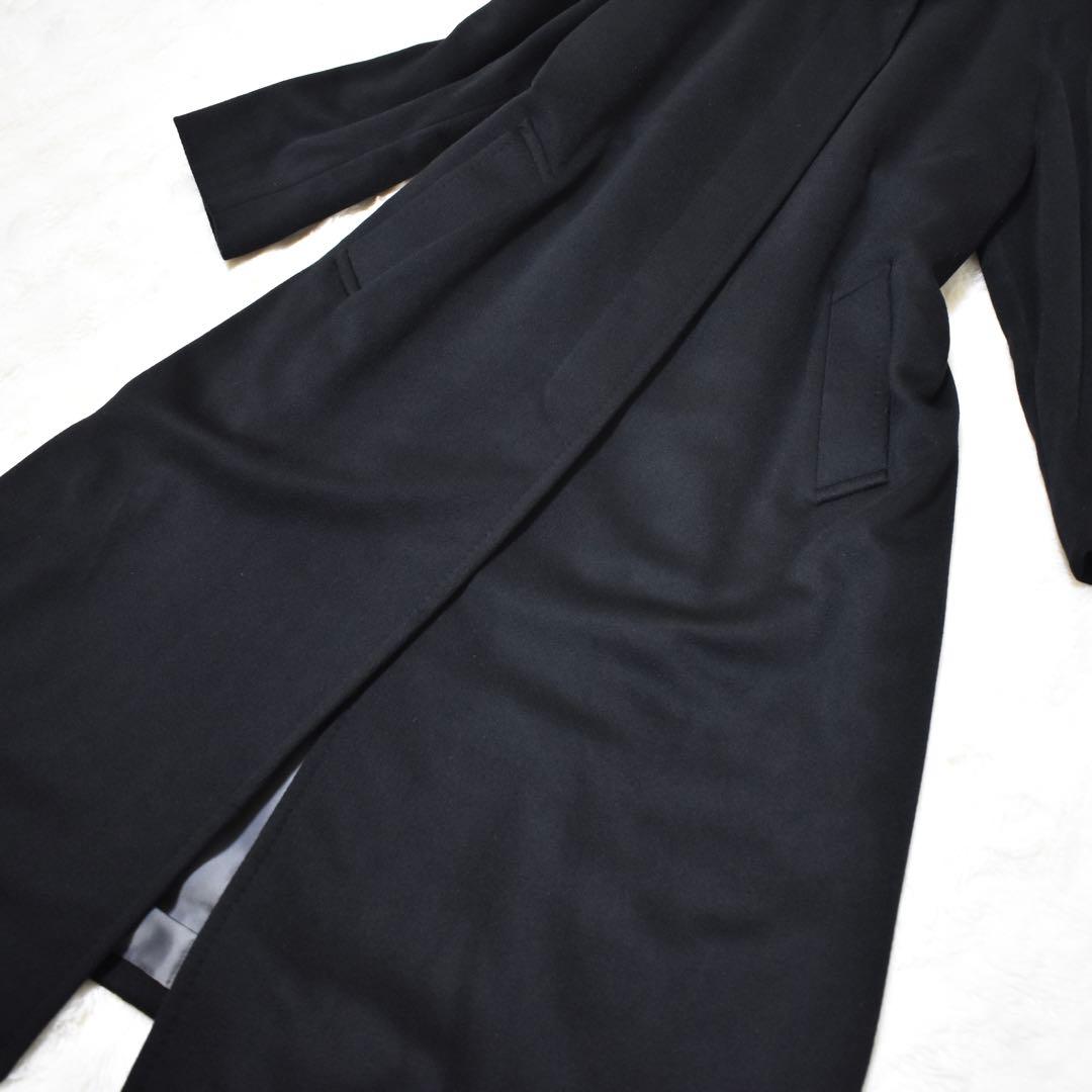 極美品✨DAKS カシミヤ100% ロングコート　ロング丈　内側総柄　定価15万