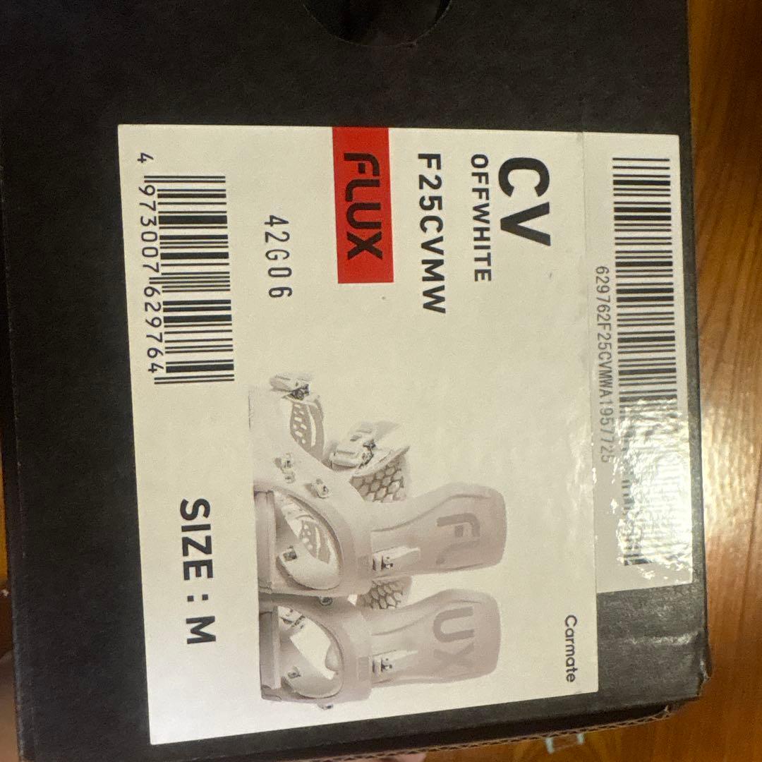 24ー25FLUX ホワイト スノーボードビンディング CV