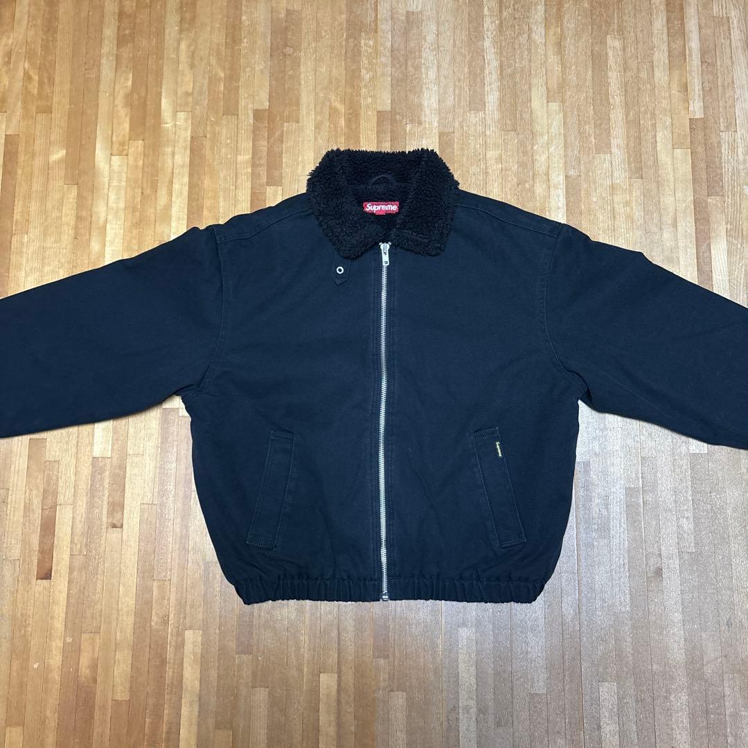 Supreme Faux Shearling Bomber Jacket 黒 M