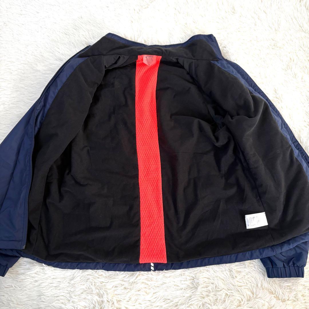 希少サイズ☆極美品☆asics アシックス　トレーニングウェア　上下　紺　3XL