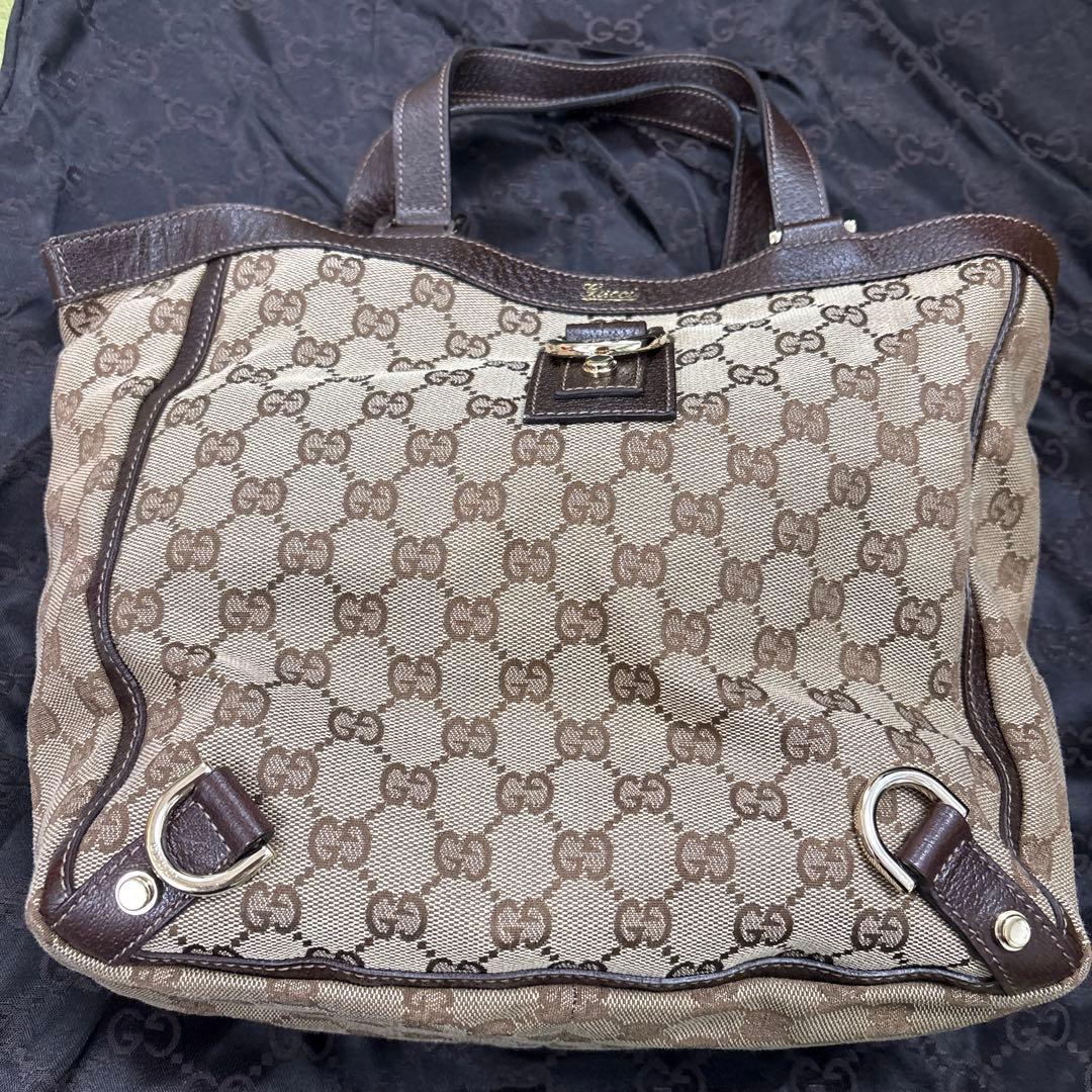 【美品】Gucci GGキャンバス トートバッグ
