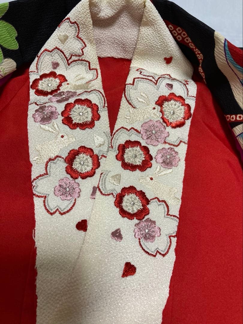 七五三 撫松庵7歳　5歳四身着物・長襦袢２点セット　女の子