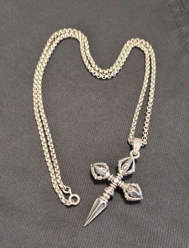 高野山 宗泉寺 羯磨 御守 白黒ダイヤモンド入り ネックレス 桜井和寿 モデル