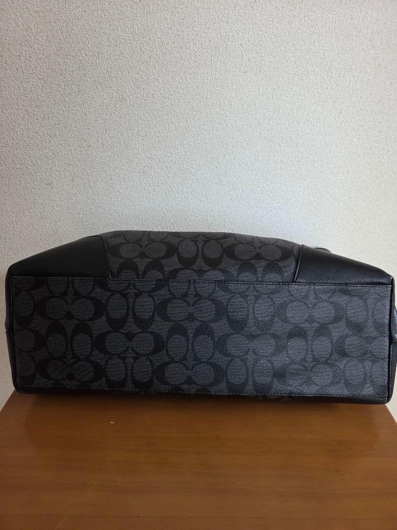 【極美品】COACH トートバッグ シグネチャー ブラック 2WAY 大容量