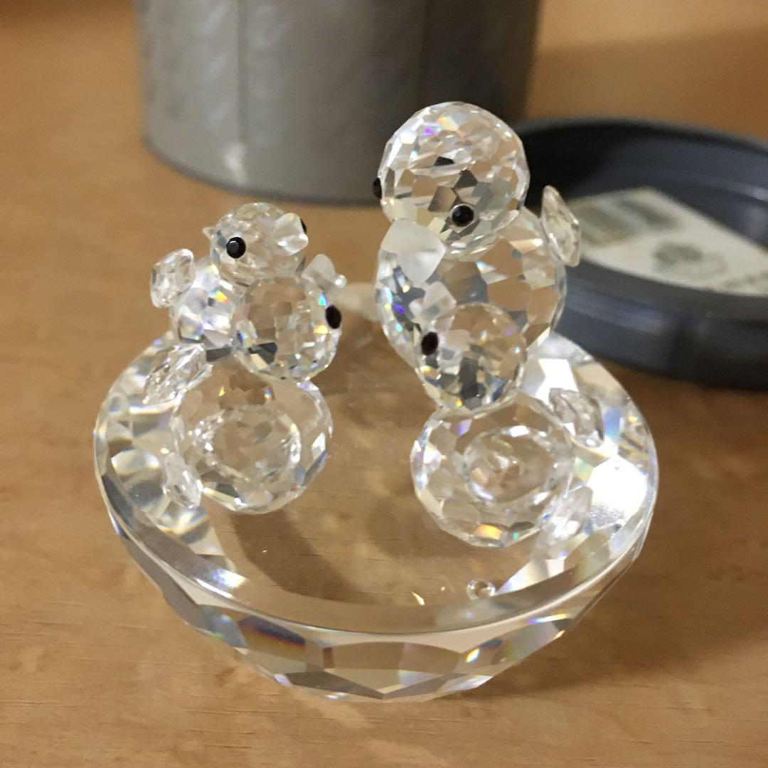 スワロフスキー鳥の親子