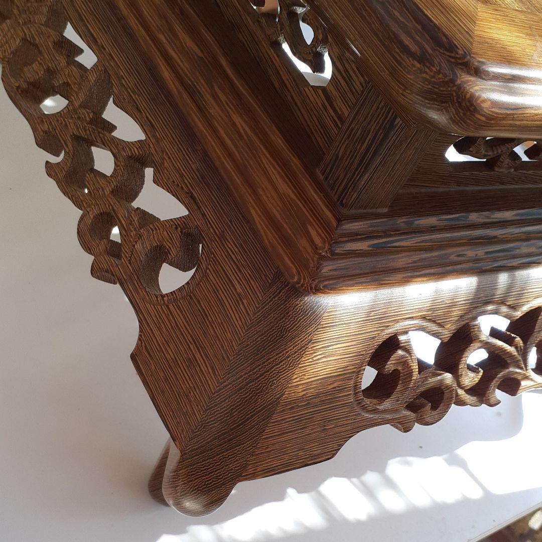 鉄刀木　花台　骨董