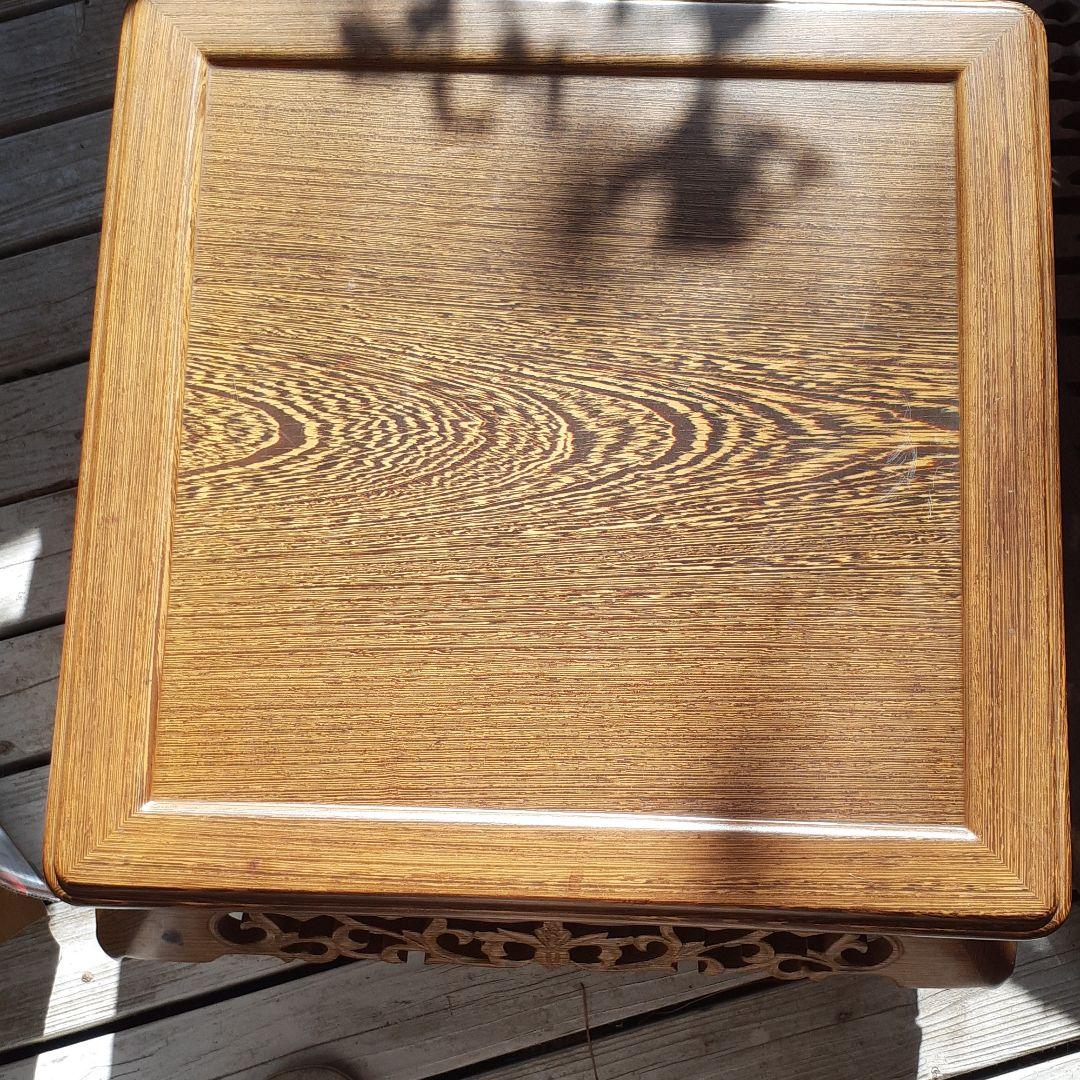 鉄刀木　花台　骨董