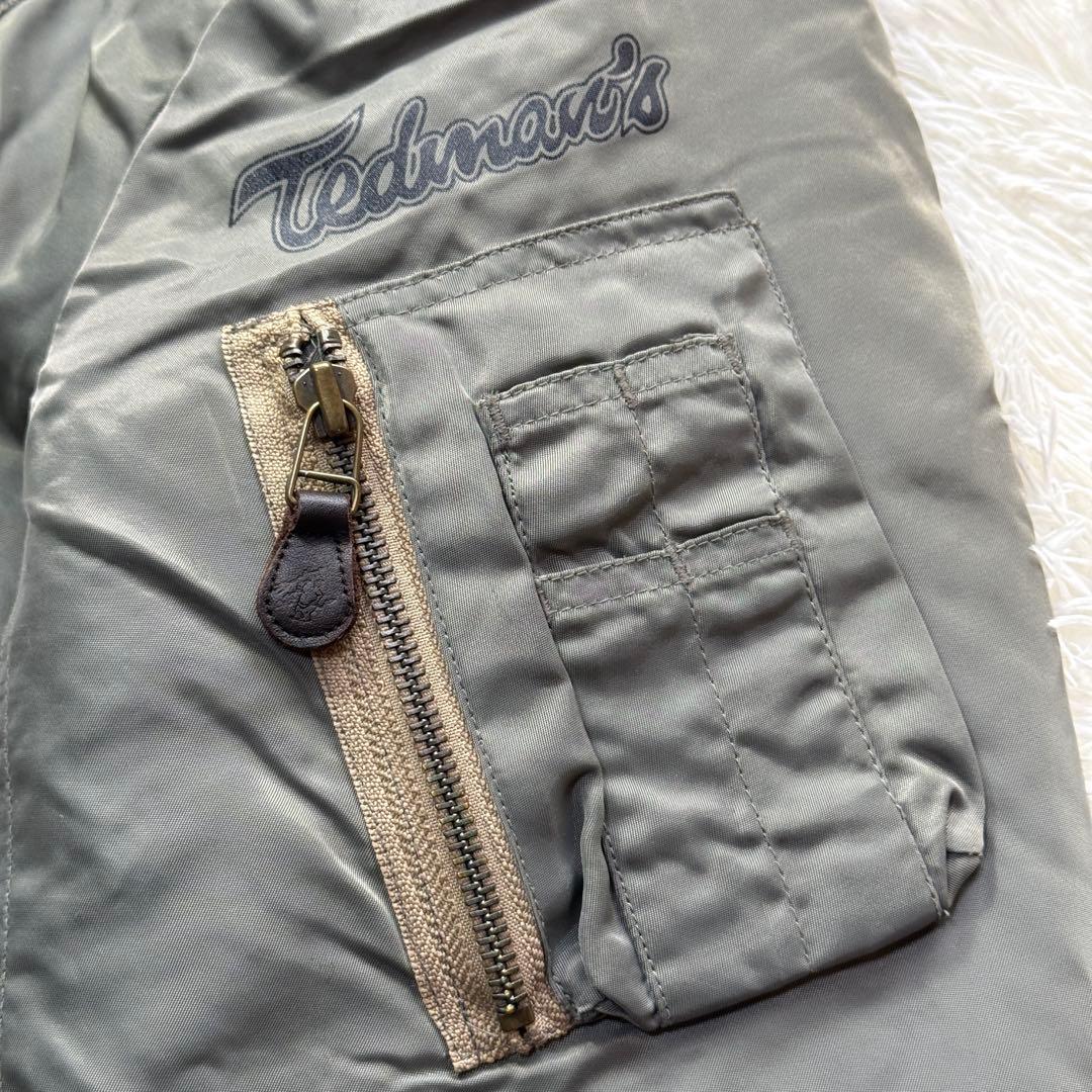 【希少】テッドマン Limited MA-1 フライトジャケット L 超短丈