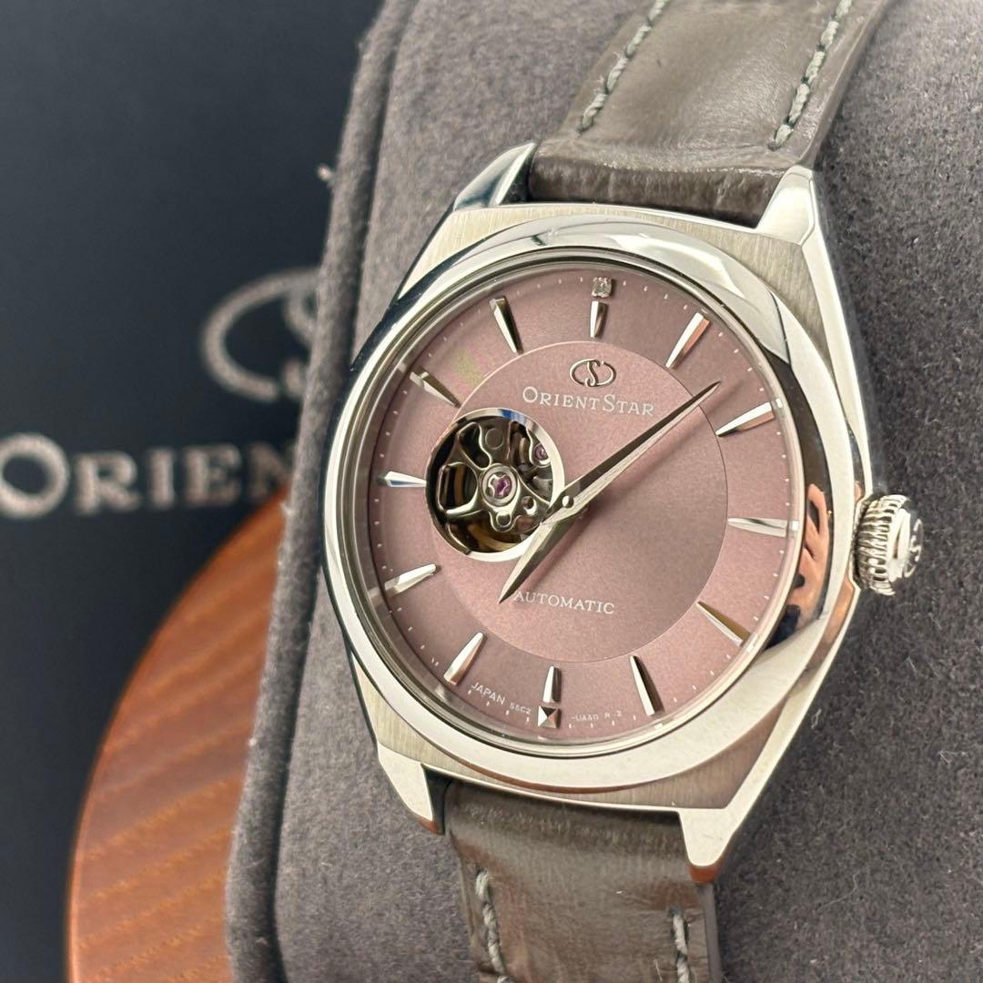 【極美品】オリエントスター　美品　ピンク　自動巻 55C2-UAA0 箱付