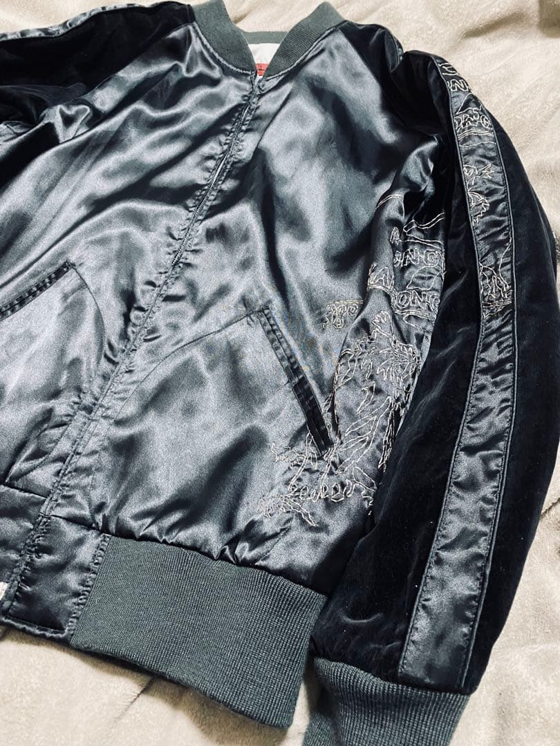 John Bull 日本　スカジャン　虎龍　限定版　unisex 別珍　サテン