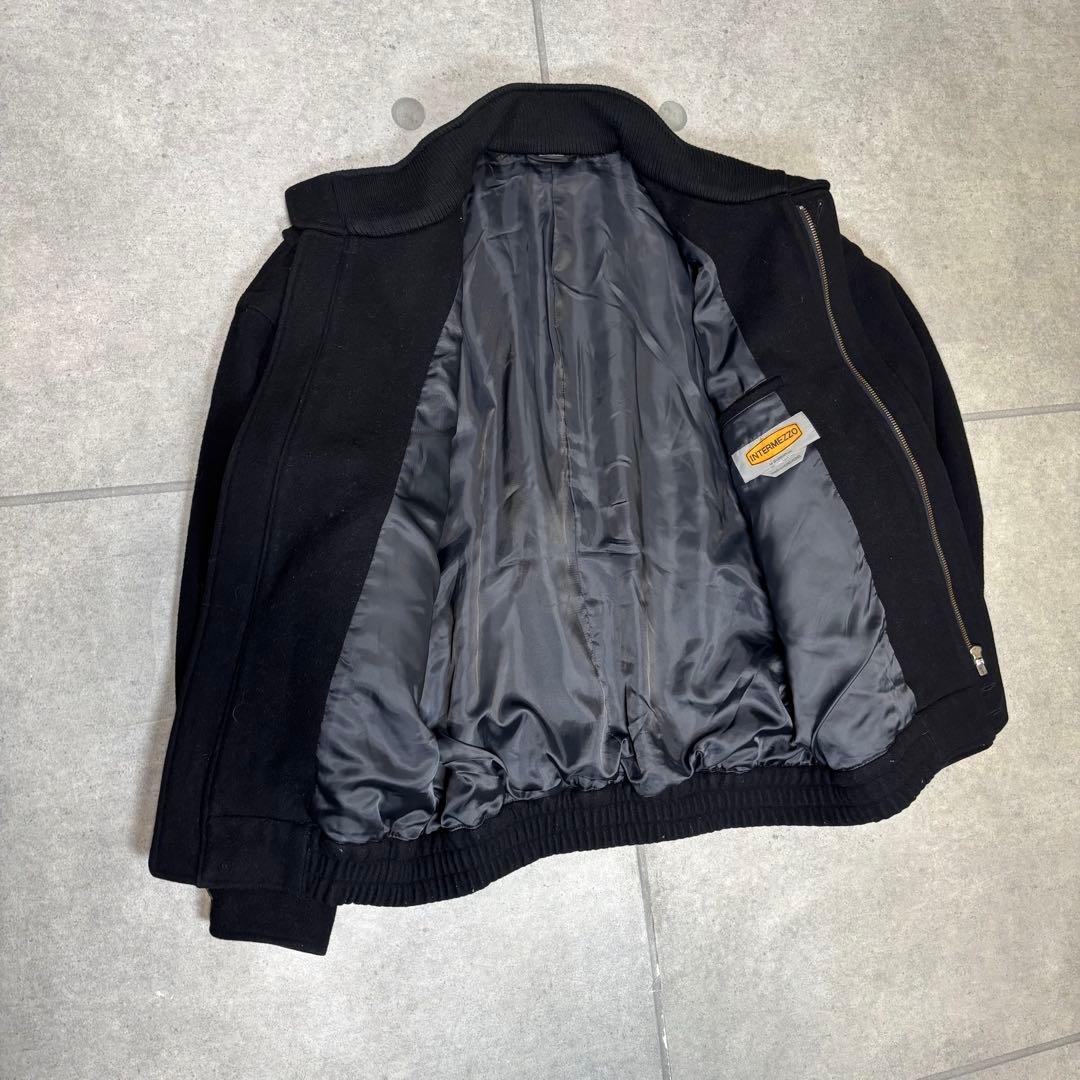 スウィングトップ　ボンバージャケット　ブルゾン　ウール　90s　短丈　デカポケ