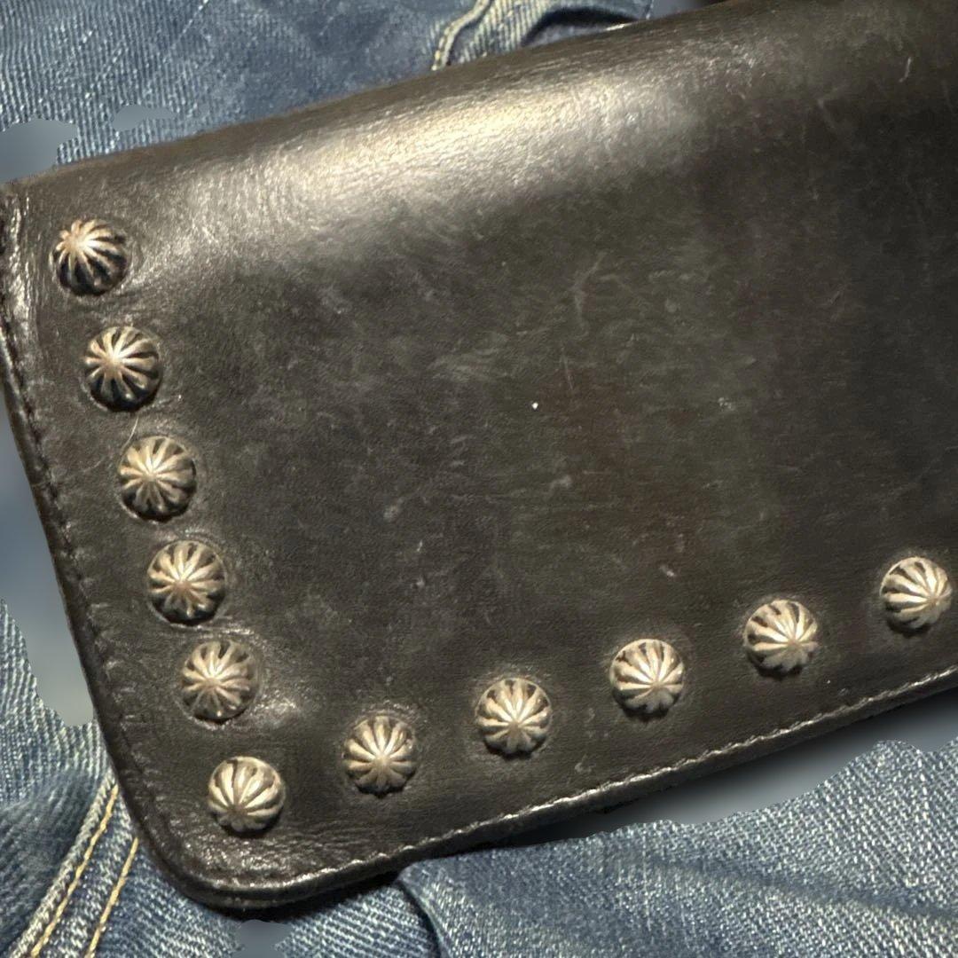 HTC アポロコンチョ レザートラッカーウォレット 42TARON ブラック