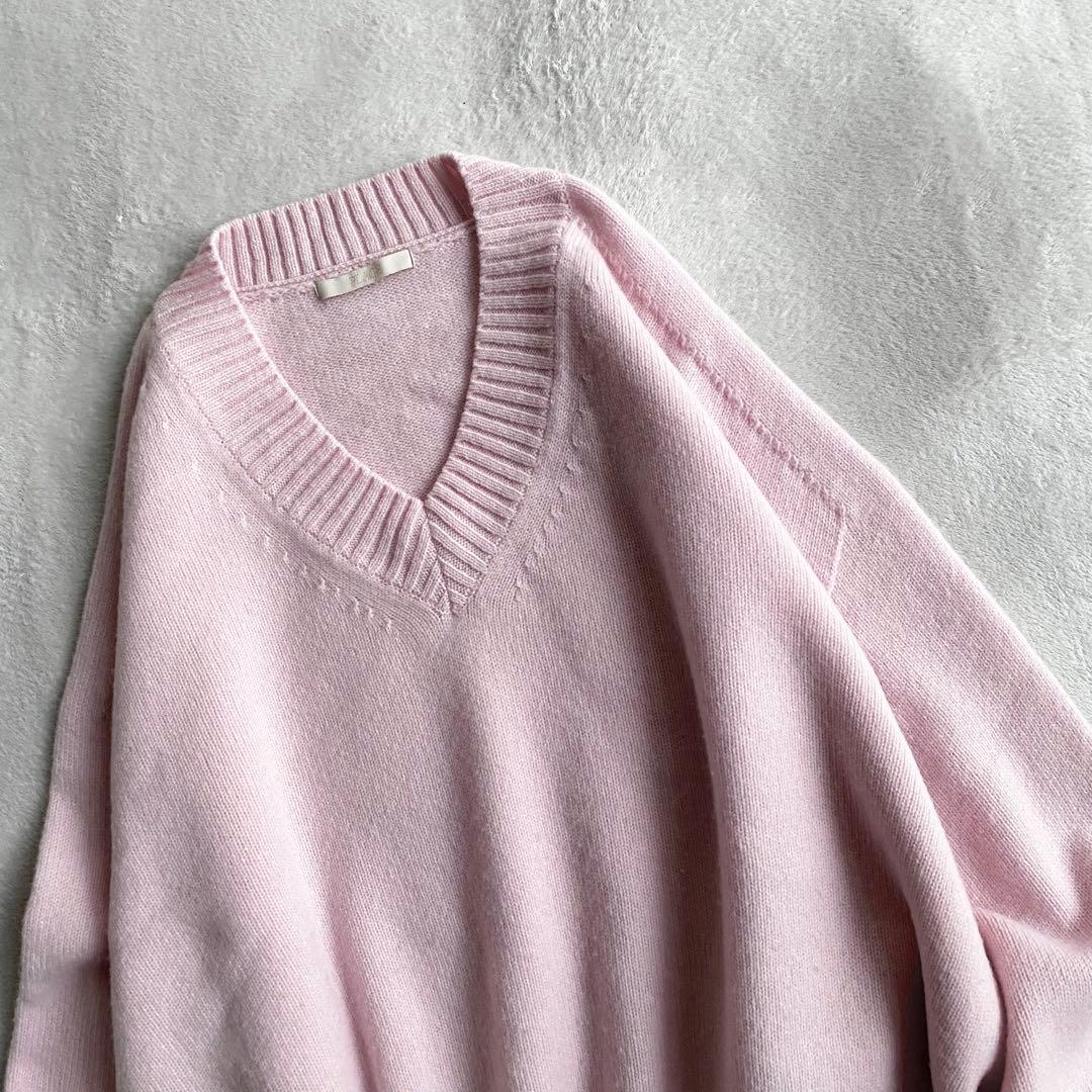 【美品✨】Plage ファインウールVネックプルオーバー　ピンク　近年　ゆったり