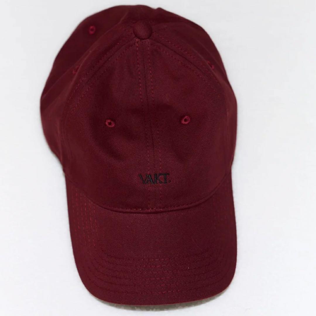 vakt. バーガンディ　ベースボールキャップ　バクト　シシクイ