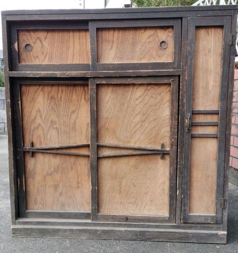 靴箱　傘立て レトロ　棚　木箱