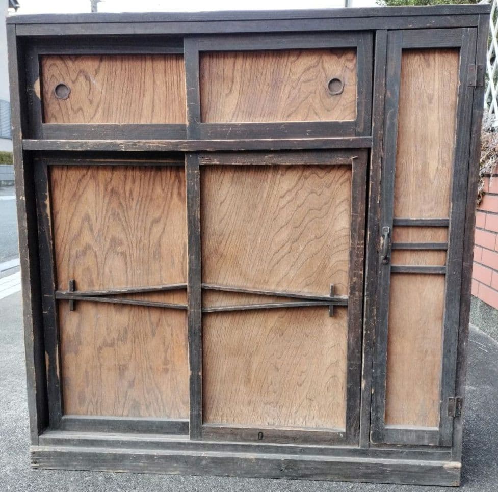 靴箱　傘立て レトロ　棚　木箱