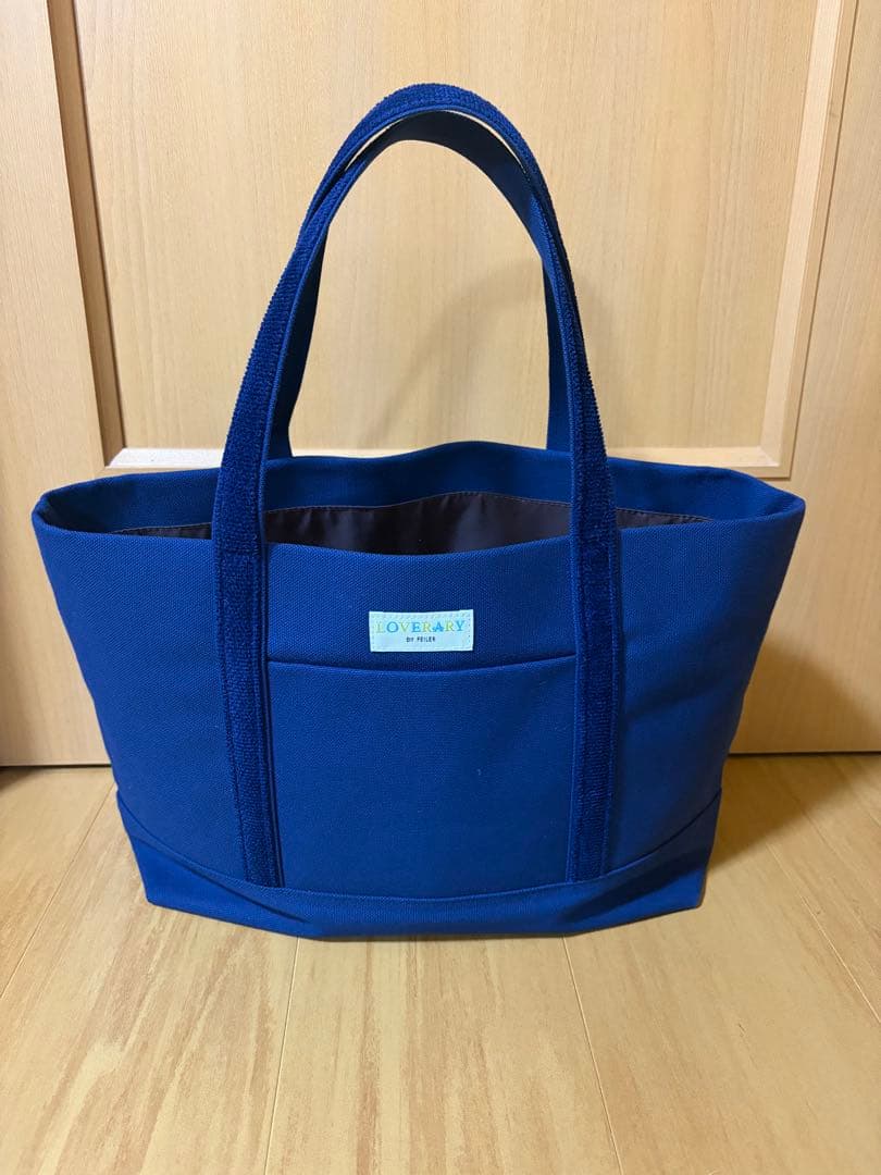 ラブラリーバイフェイラー オールドテディ ワッペン トートバッグ 紺 ネイビー