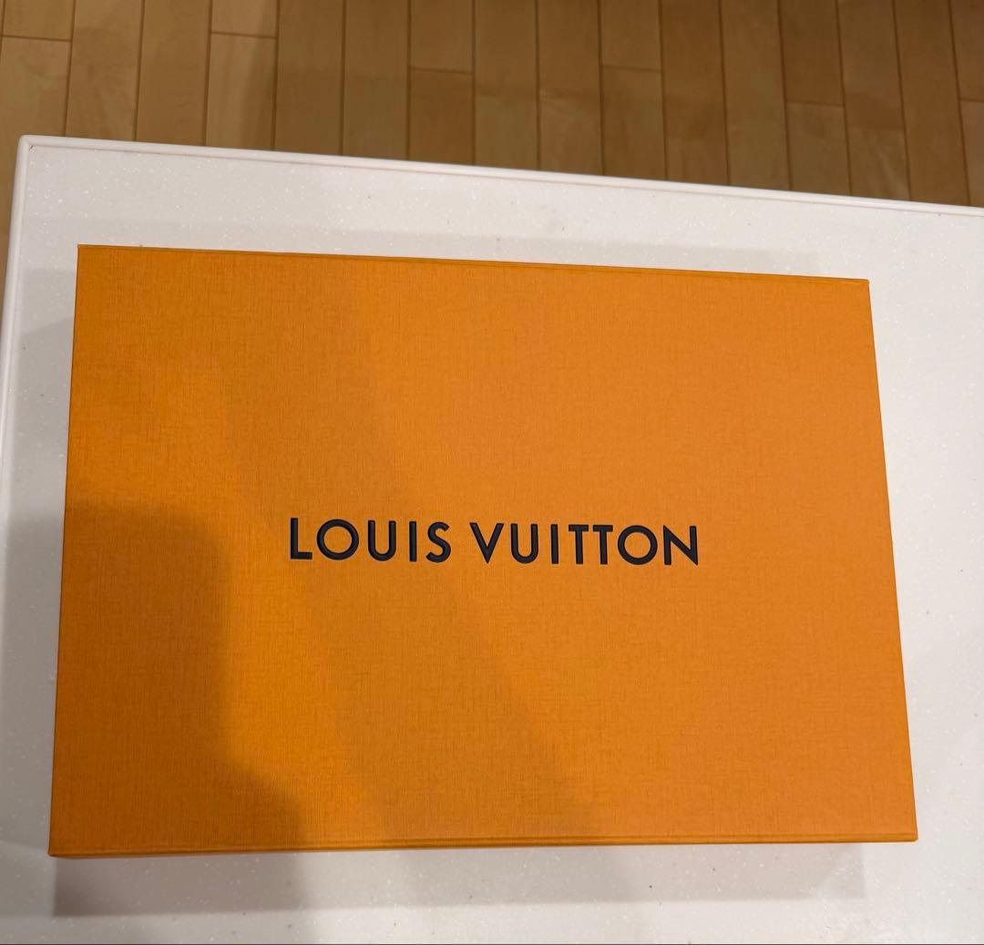 Louis Vuitton モノグラムマフラー グレー/パープル
