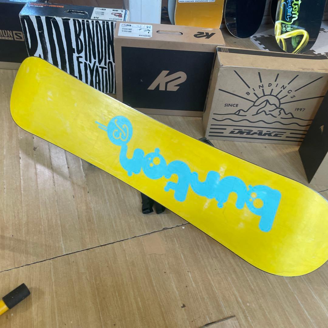 BURTON　キッズスノーボードセット　121cm　バートン　バイン付4点セット