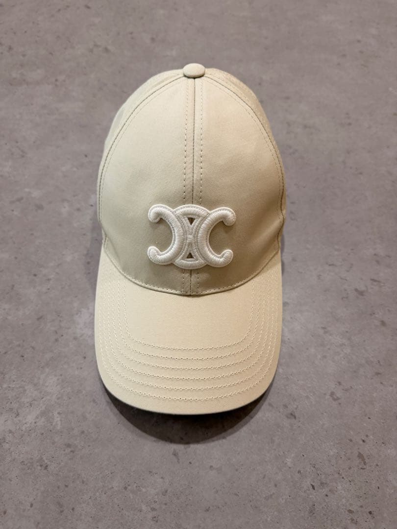 CELINE バニラ ベースボールキャップ S