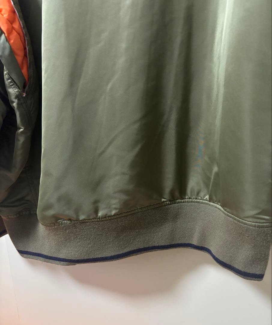 22AW kolor カラー MA-1 ボンバージャケット カーキ