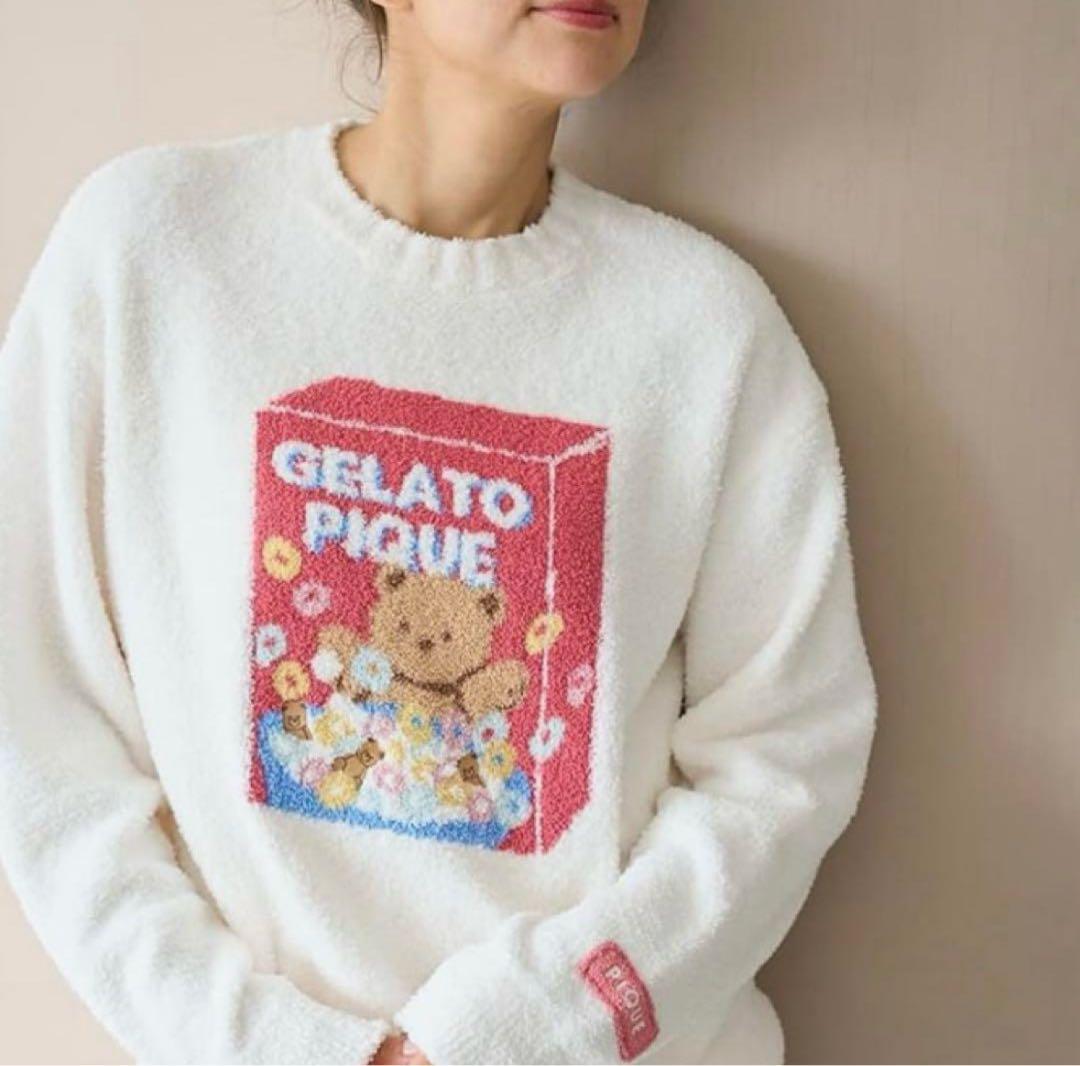 ３時間限定価格　新品タグ付き！　ジェラートピケ シリアルベアTシャツプルオーバー