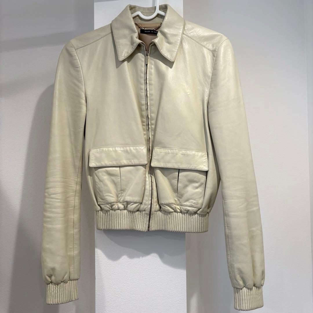 GUCCI Leather jacket グッチ　レザー　ジャケット LAMPO