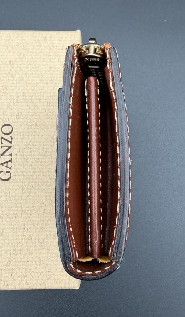 【極美品】GANZO L字ファスナー 小銭入れ ブライドルカジュアル